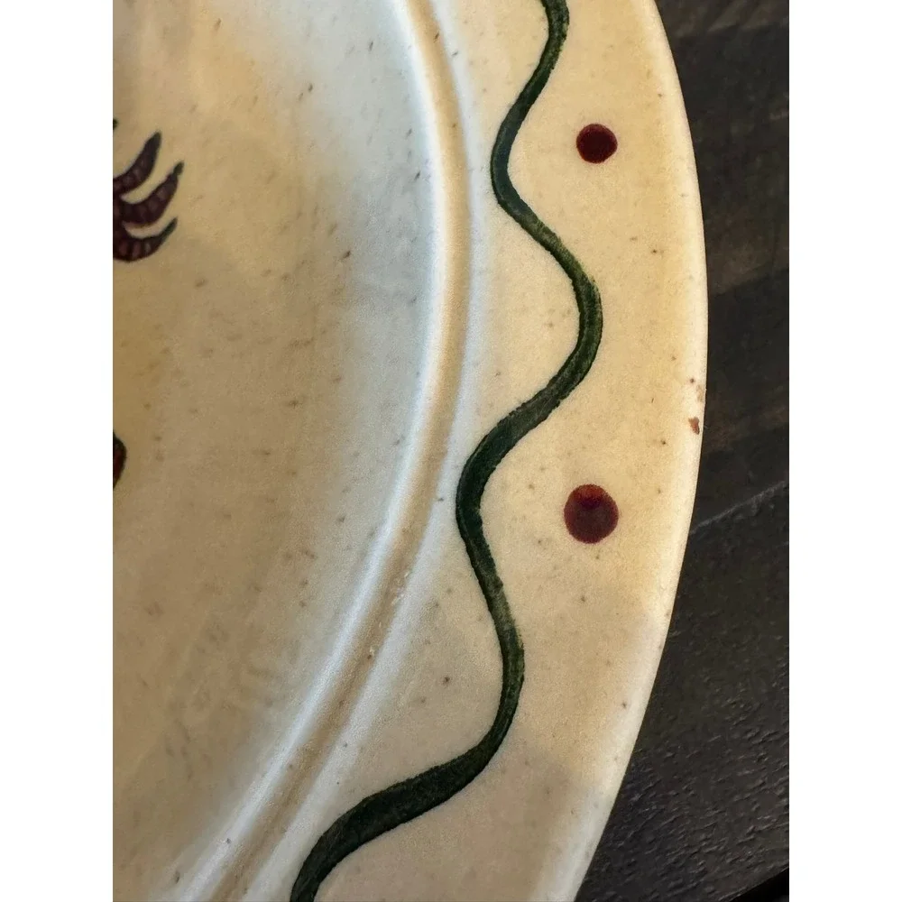 Metlox Poppytrail California Provincial Rooster Hand Painted Serving Bowl 10in
